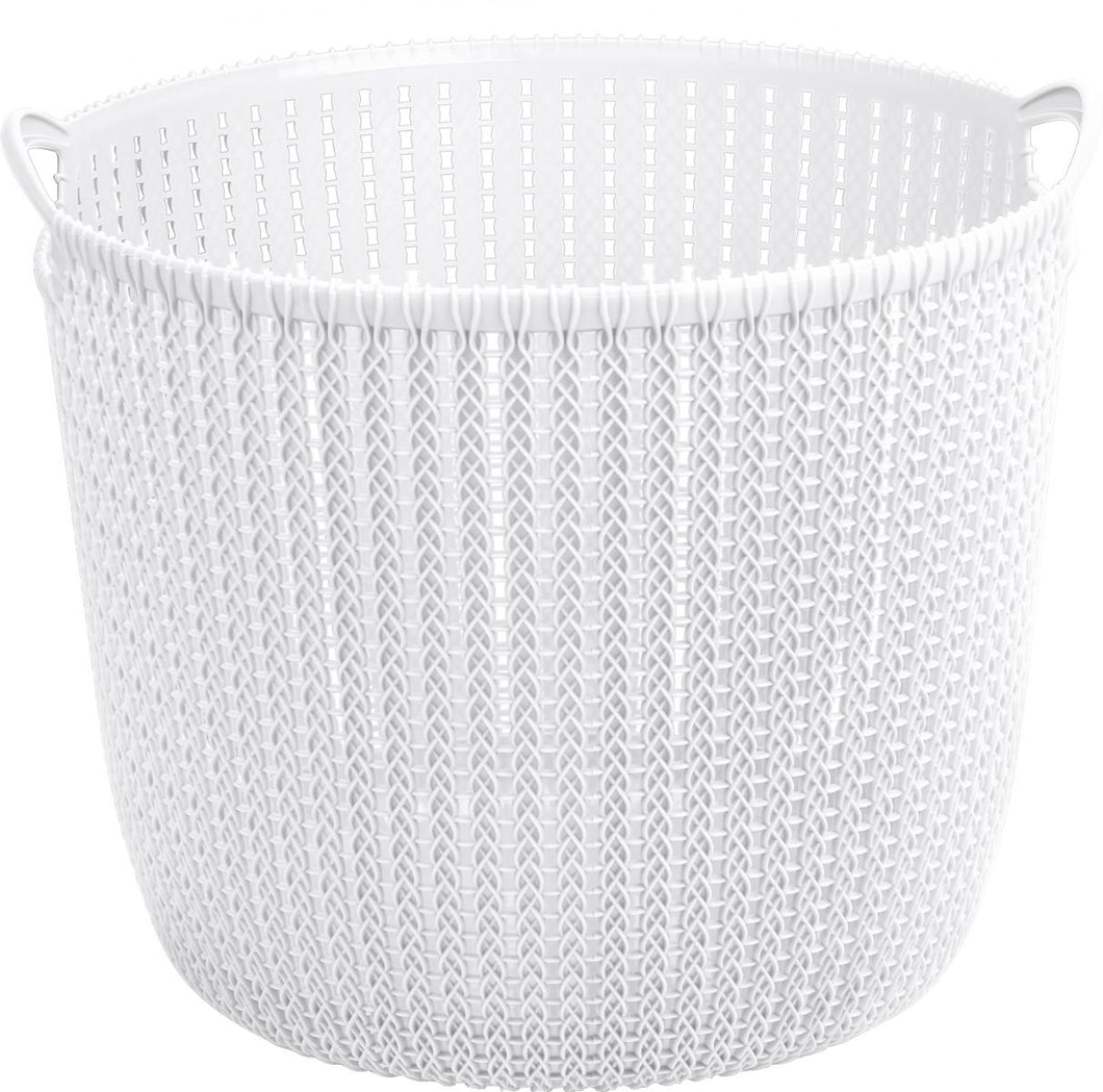 Lace Laundry Basket 28L White