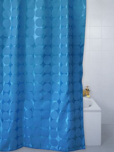 Sphere Polyester Shower Curtain Cobalt**