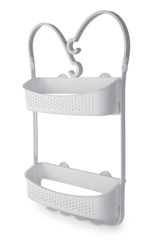 Shower Caddy Double Hanging White