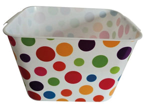 Plastic Storage Box Polka Dot Design**