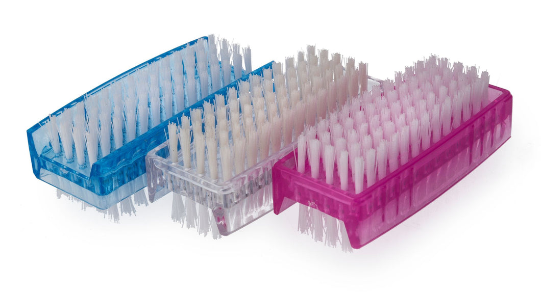 Nail Brush Clear/Blue/Pink Assorted