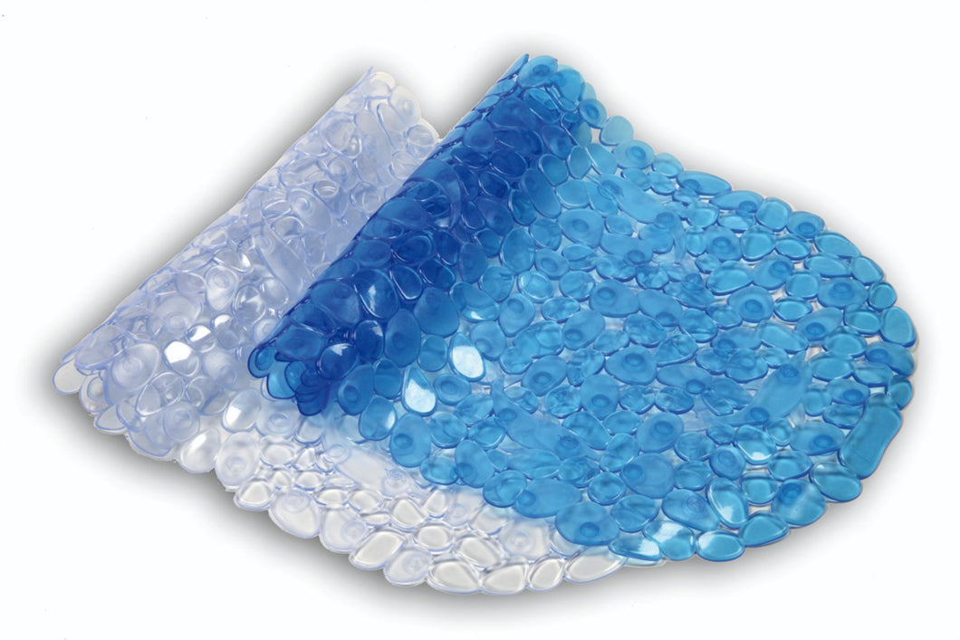 Pebble Shower Mat Blue (Phthalate Free)**