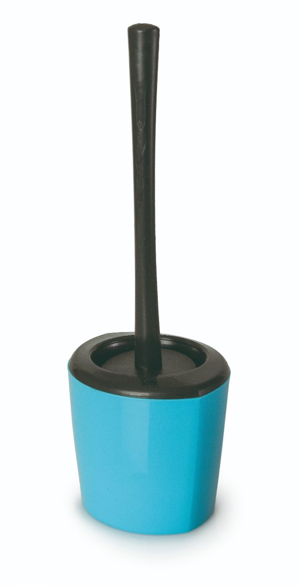 Spectrum Toilet Brush & Holder Oval Turquoise**