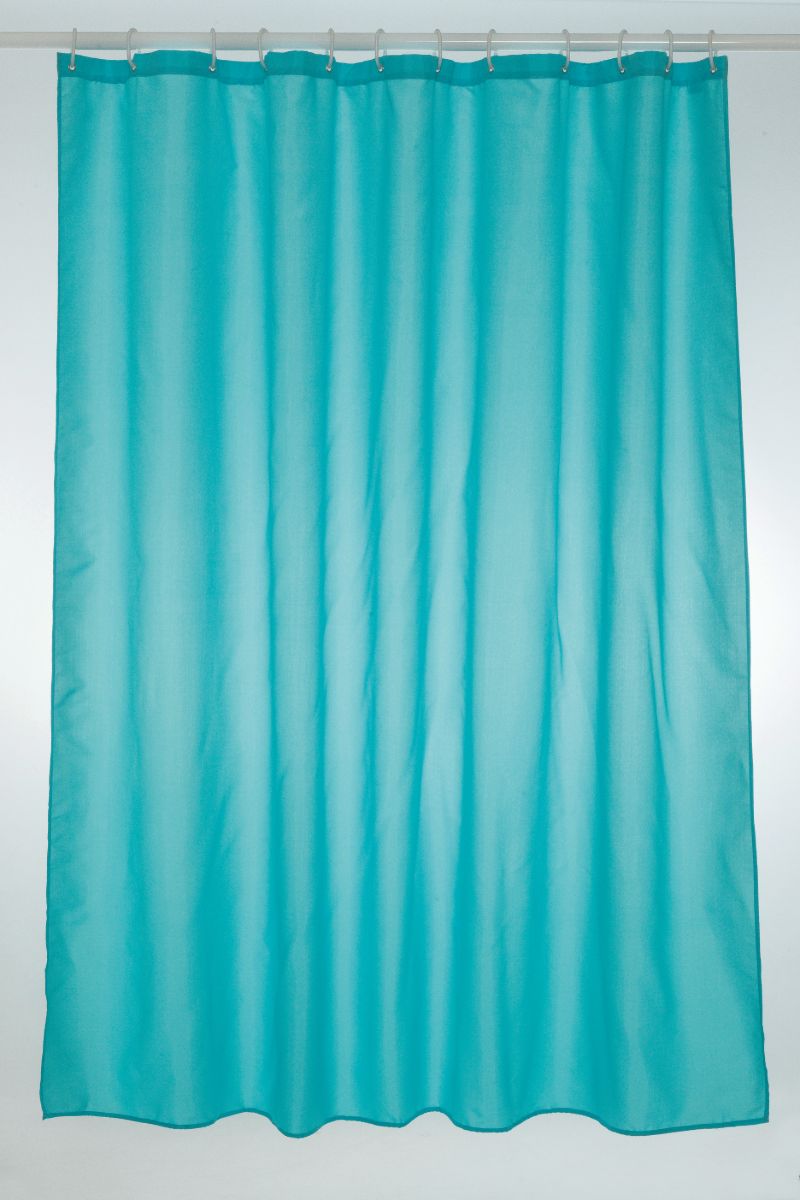 Blue Polyester Shower Curtain 180x180cm**