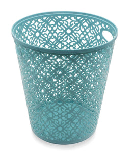 Lace Plastic Waste Bin Assorted Colours**