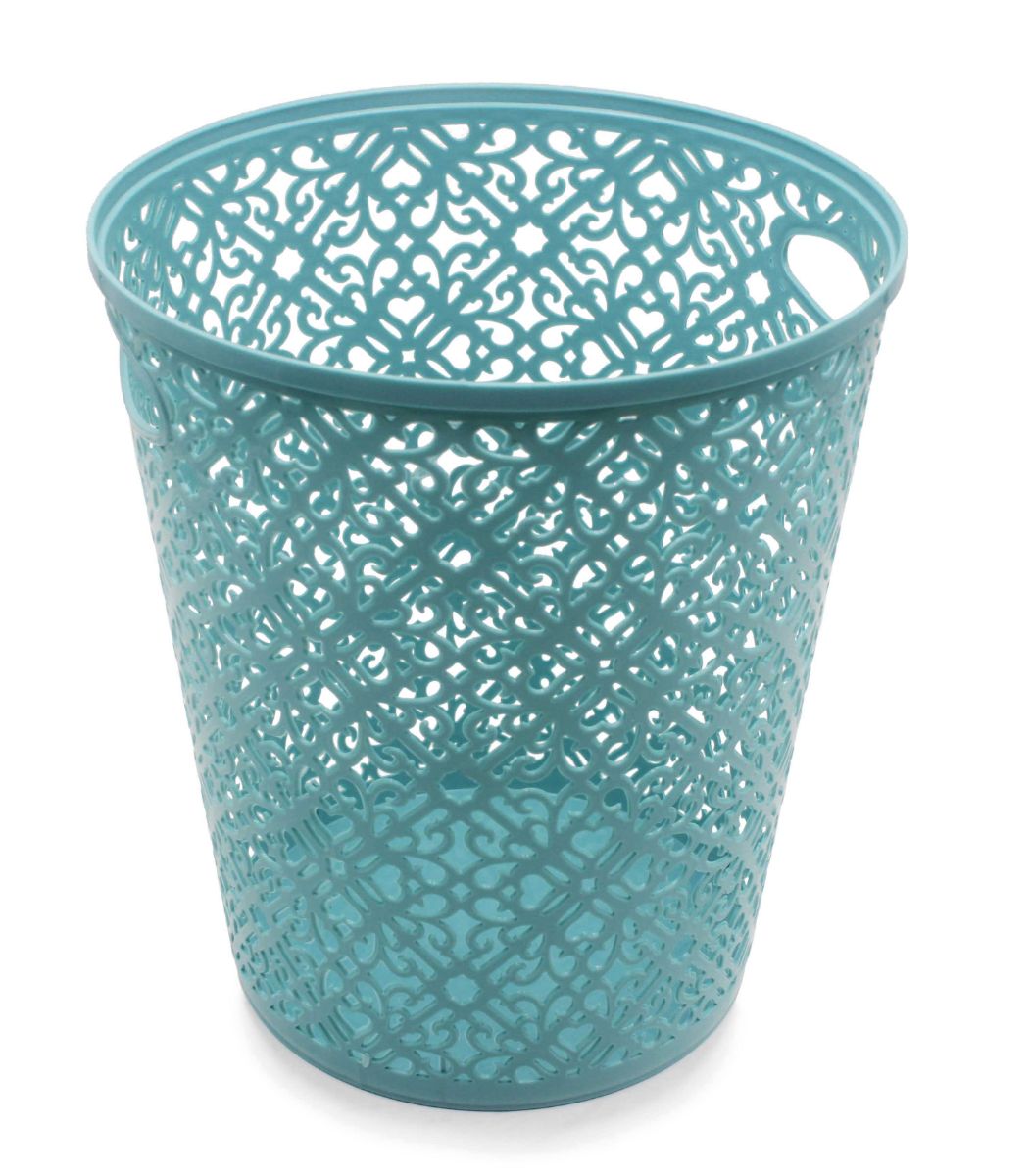 Lace Plastic Waste Bin Assorted Colours**