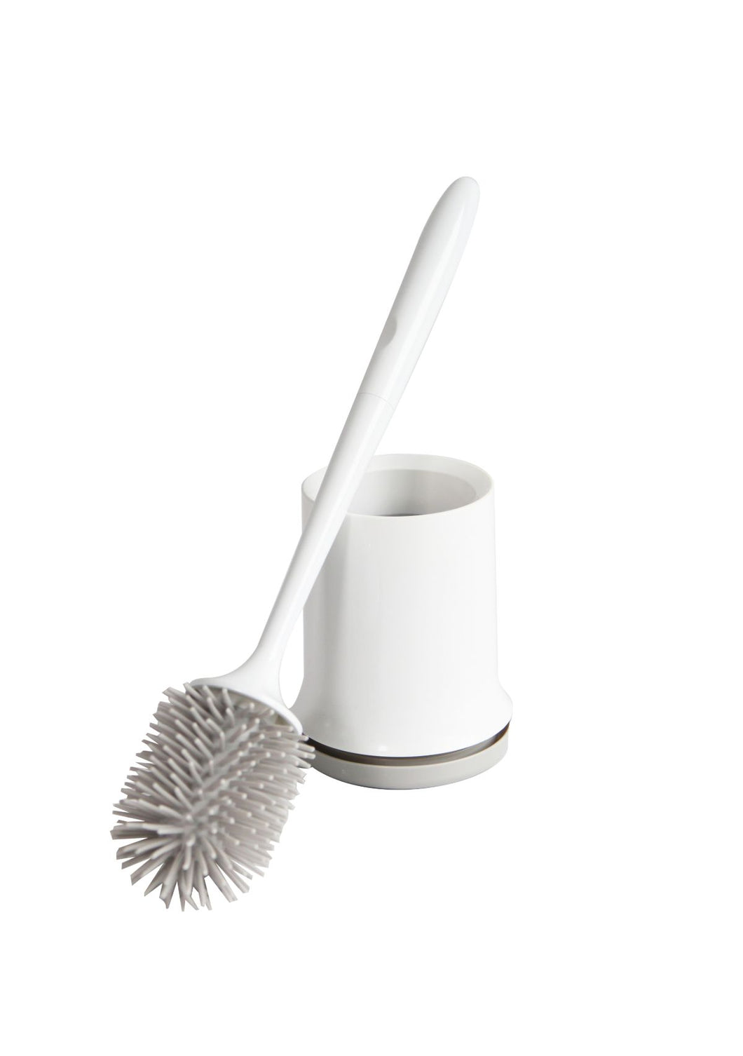 Plastic Toilet Brush - WH/GY with TPR Head