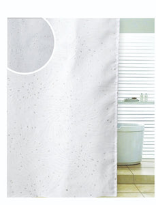 Diamante Spiral Polyester Shower Curtain**