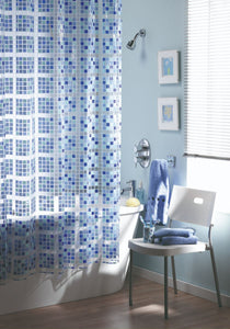 Peva Shower Curtain Mosaic